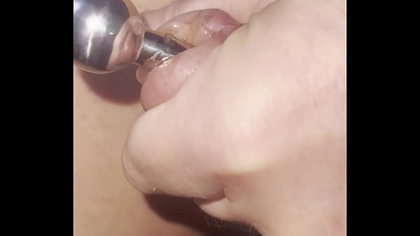 Download Video - Playing with very big penis plug drill