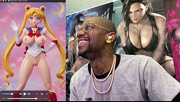 Usagi Reveals Her Tight White Pussy, Ebony Bukkake, Bald Ass Pussy Play, Pervert Licking A Thicc Fat Cunt, AI Generated 12 min