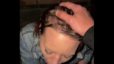 Hot Wife Goes to Bar and Sucks Dick in Rain Then Goes Home to Get Fucked