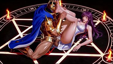Saint Seiya: Athena vs 12 Gold Saints Gangbang, blowjob, ASMR,3P,