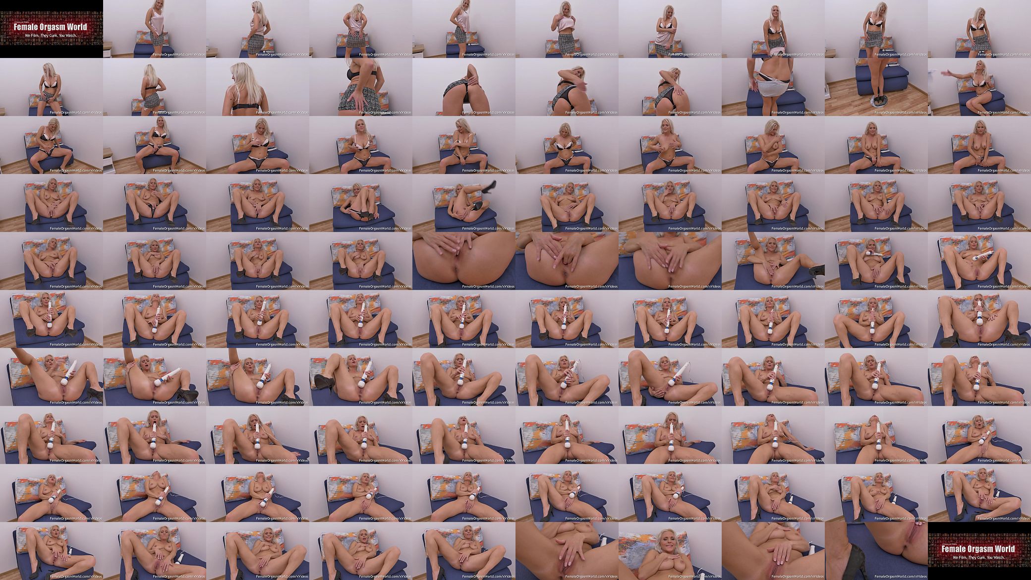 Horny MILF Kathy Anderson Striptease and Wand Masturbation to Real Orgasm 预览图