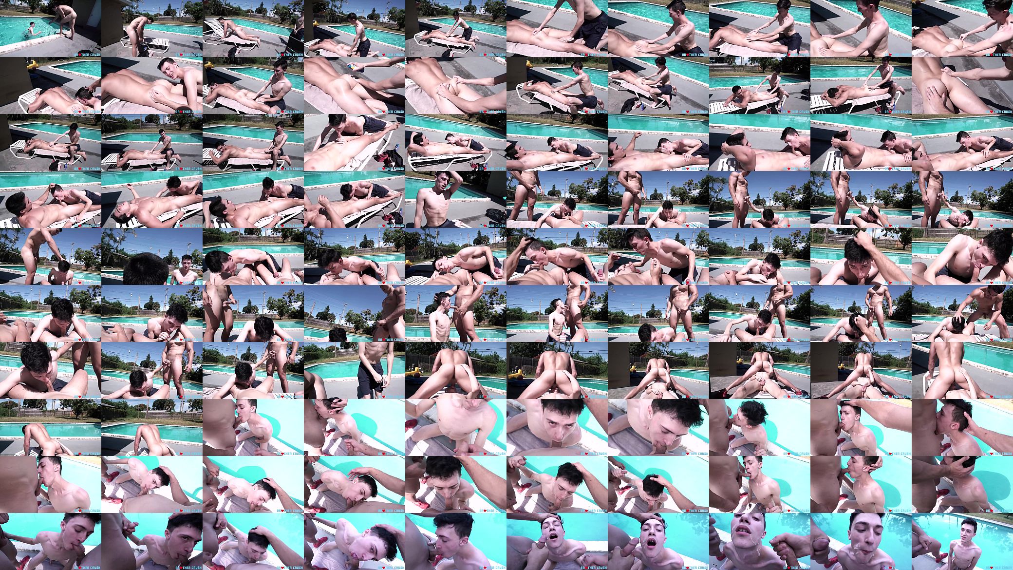threesome boys poolside 预览图