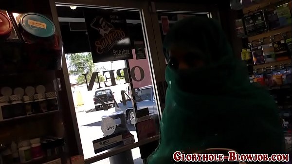 Arab babe sucks black rod