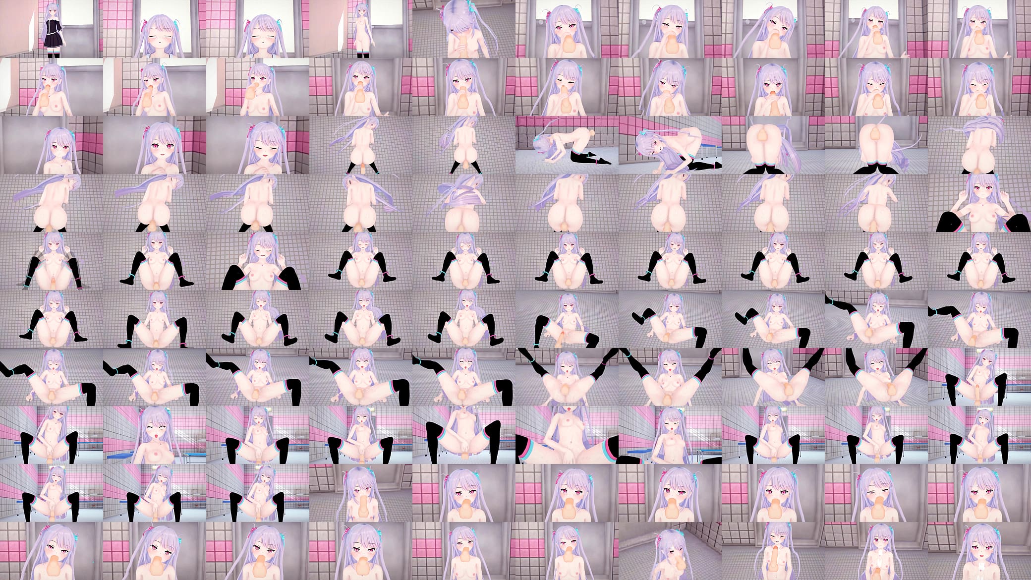 Petite anime cutie fucked right out of the shower (Hentai) Koikatsu! 预览图