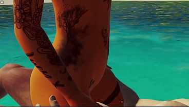 EU e ELA EM UMA ILHA DE NUDiSMO 3DXCHAT