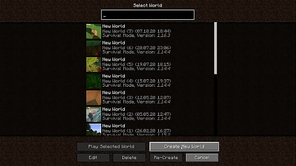 thumb minecraft test