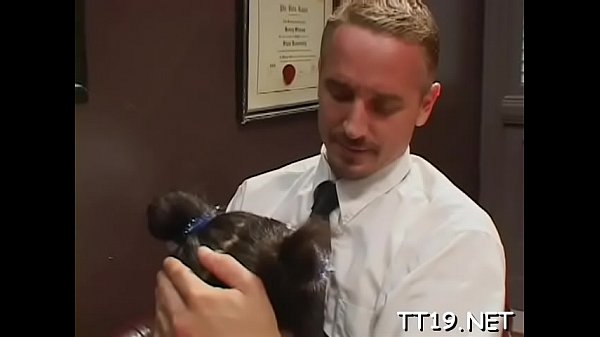 Excited teacher gets sucked and plunges cock in studnt's pussy