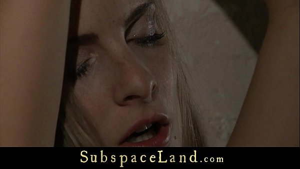 Top hot blonde tied and blindfoled for wild fuck