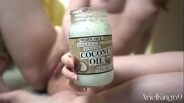 Closeup Oiled up Pussy Fingering