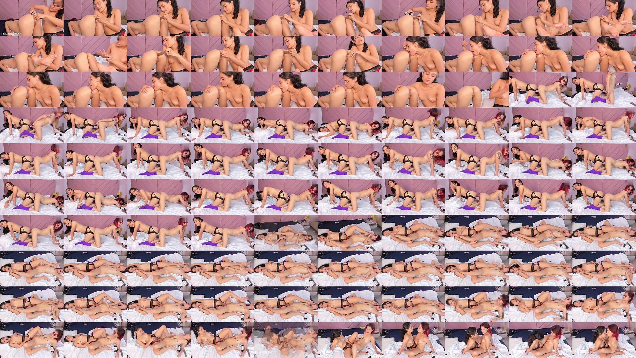 Lesbian couple have sex and fuck each other&#039;s holes with dildo 预览图