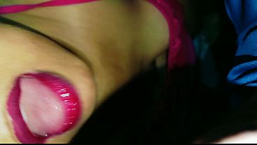 Cumshot in mouth close up video - indian bhabhi face fucking video with cum in mouth compilation video