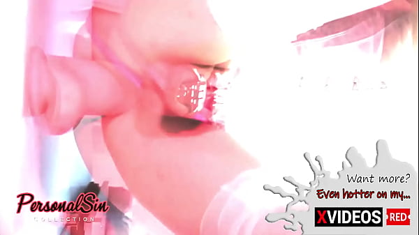 Download Video - Sissy in chasity riding on dildo with sweet moans