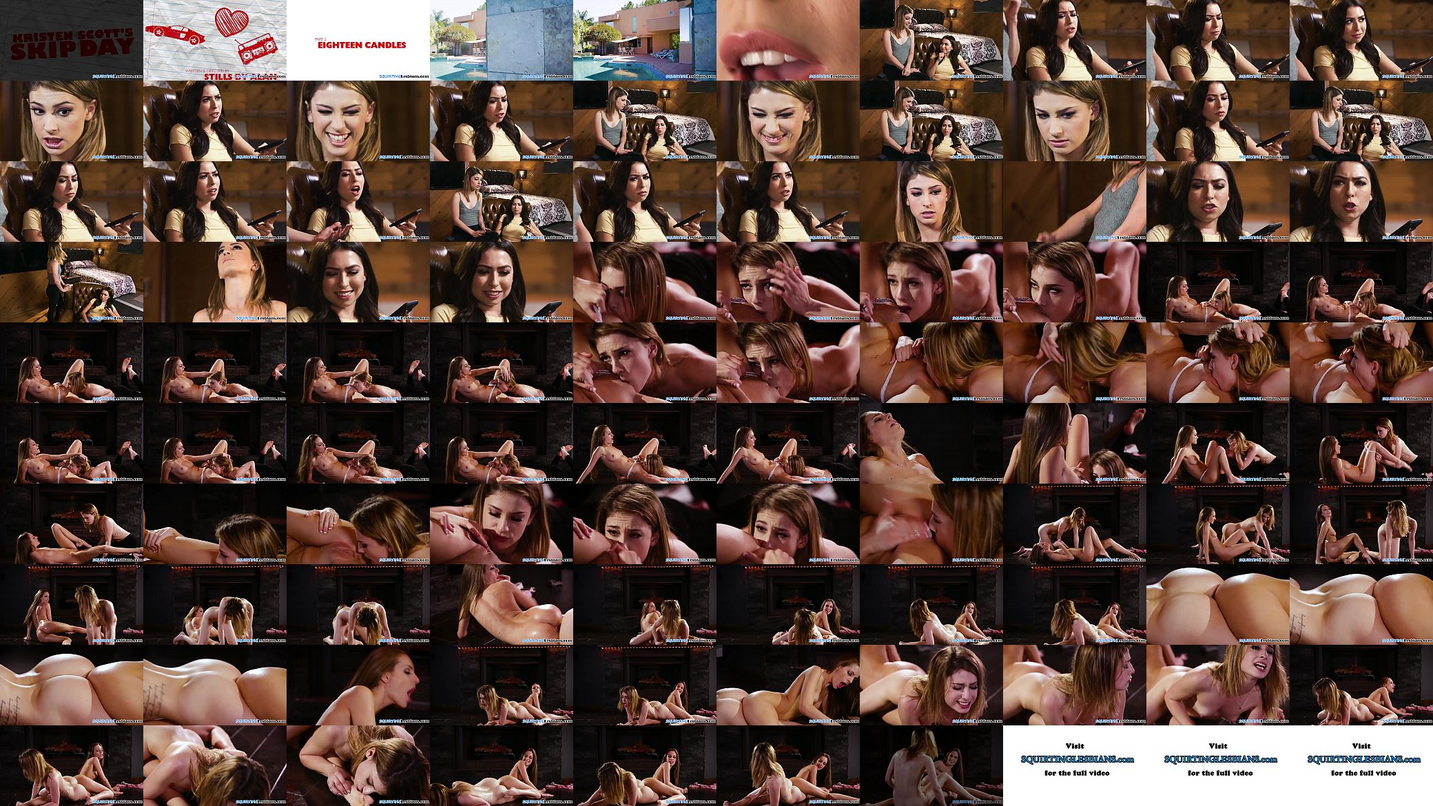 Squirting lesbian couple tribbing pussies 预览图