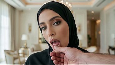 Gorgeous Arab Beauty in Hijab Gives You Everything (AI)