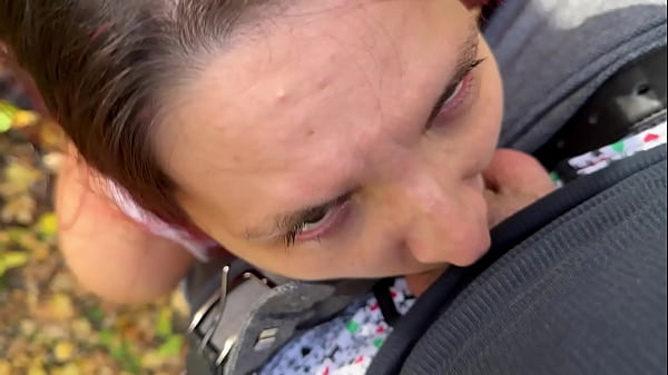 Spanked and fucked in the autumn forest: student gets what she deserves