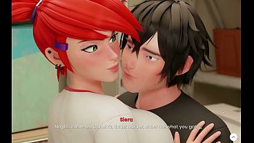 マンションデイズ[タブー変態ゲーム] Ep.10 義理の姉妹が私たちがSEXしていることに気付く前にレギンス太ももコキ！