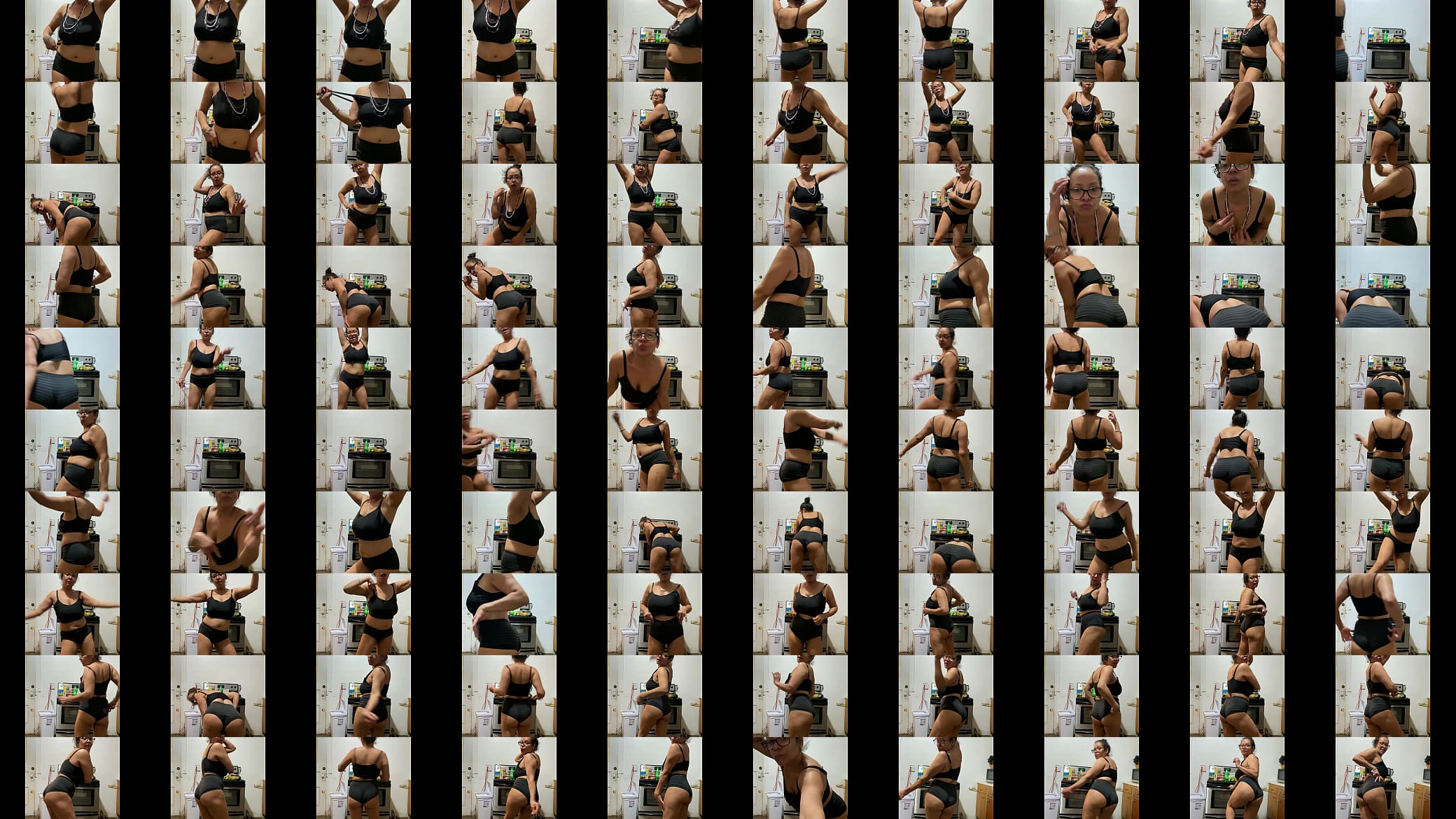 Anna Maria mature Latina black workout apparel part 2 预览图