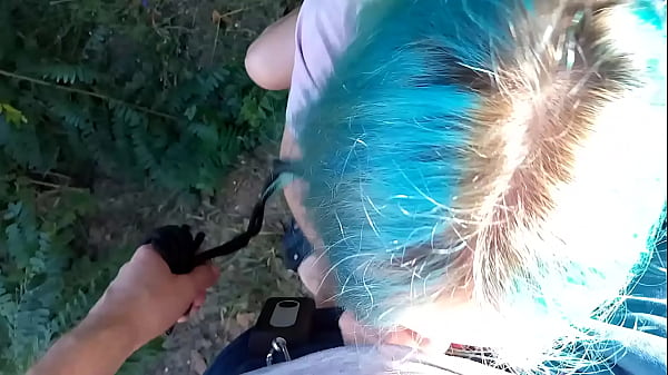 a slave by the river obediently gives herself to fuck