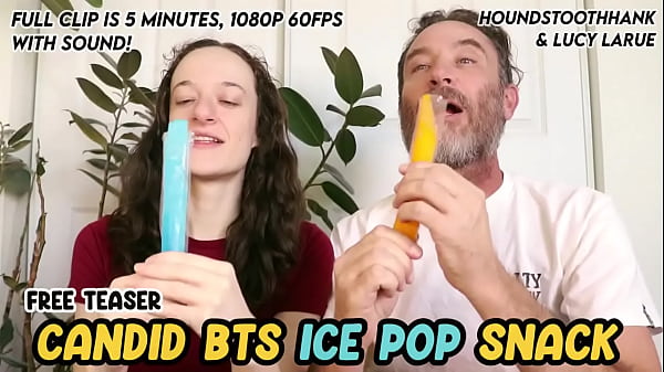Candid BTS Ice Pop Snack with Lucy LaRue 10 sec