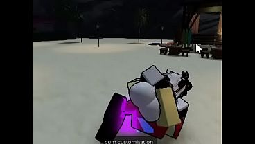 Siendo dominada por mi papi en Roblox