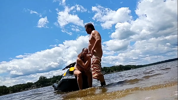 Risky public fuck on the lake while jet skiing - Becky Tailorxxx