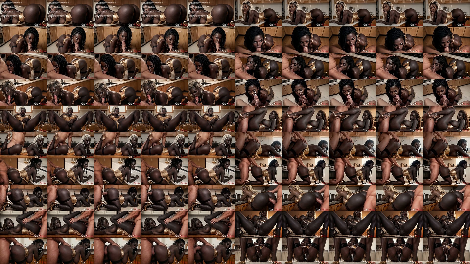 I cornered this wild ebony vixen and fucked her juicy ass hard, making her scream loudly with pleasure [AI] 预览图