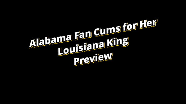 Homemade Close-up Creampie: Alabama Fan cums for her Louisiana King - Free Preview