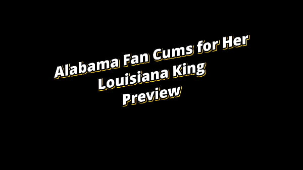 Homemade Close-up Creampie: Alabama Fan cums for her Louisiana King - Free Preview