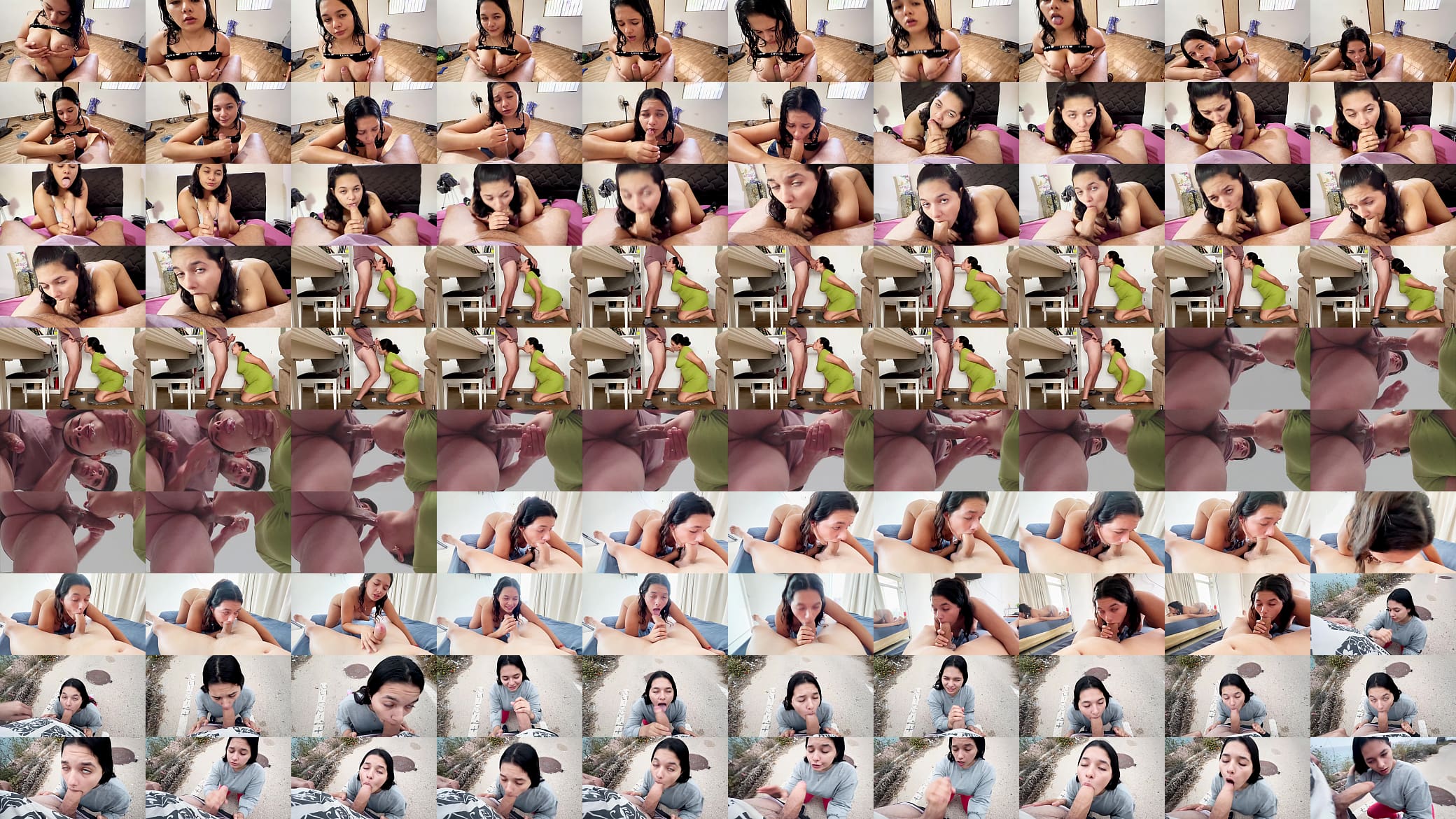 Brunette sucking cocks 预览图
