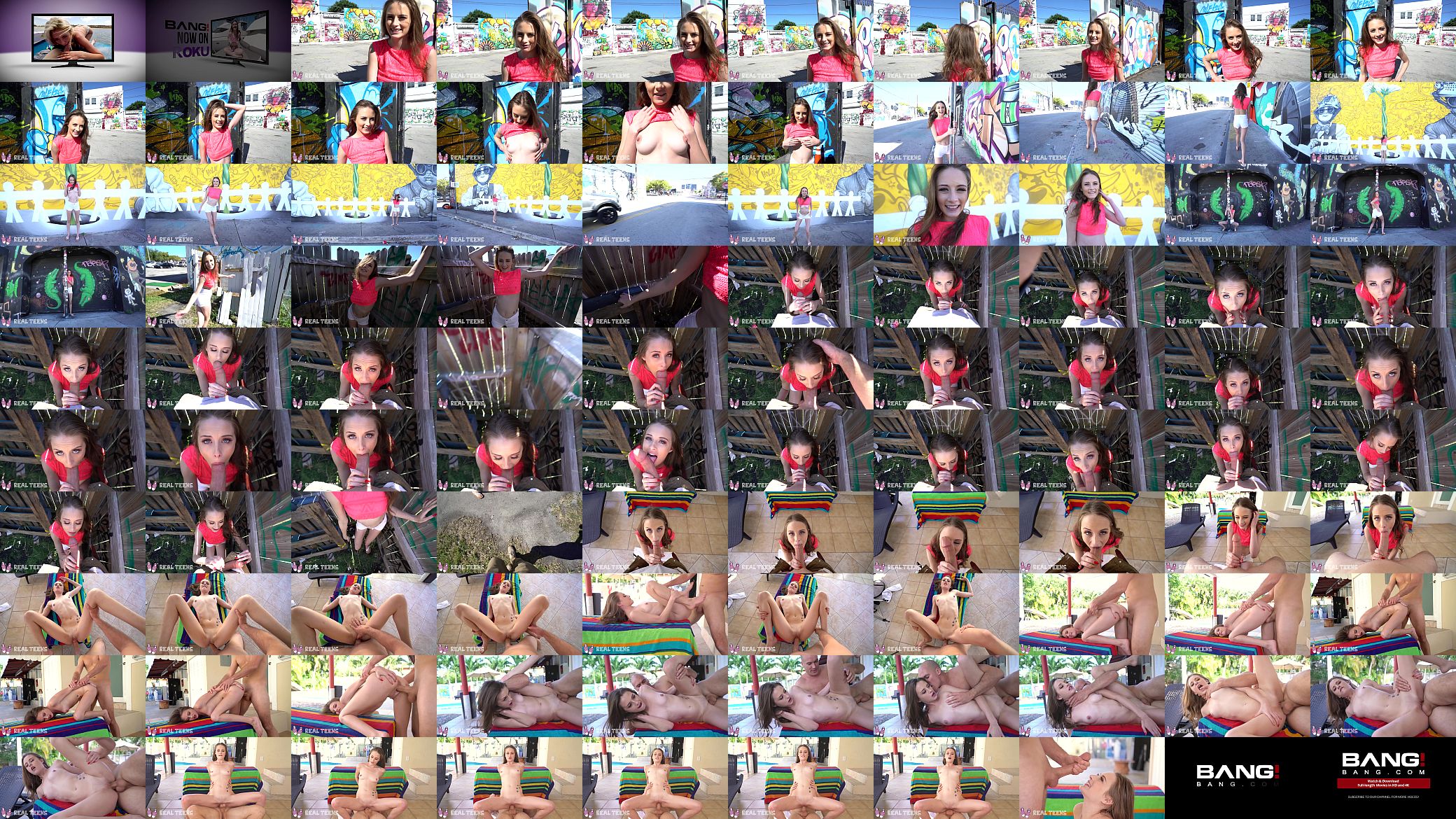 Real Teens - art student Kyler Quinn gives a pov outdoor bj 预览图
