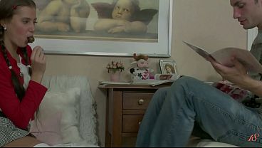 big white cock inside blonde teen pussy