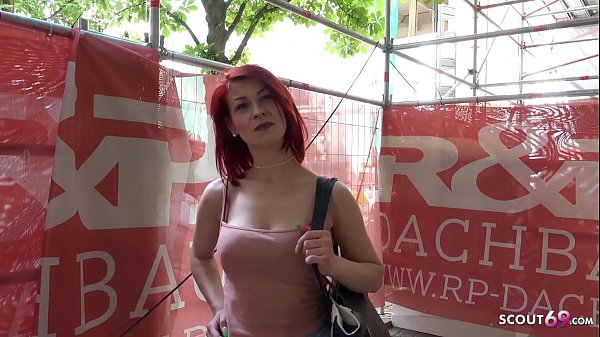 GERMAN SCOUT - Rothaarige Studentin Jenny bei S...