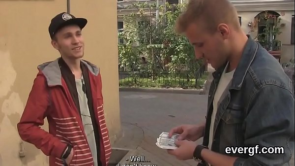 Bankrupt boyfriend allows sexy mate to fuck his exgf for bucks