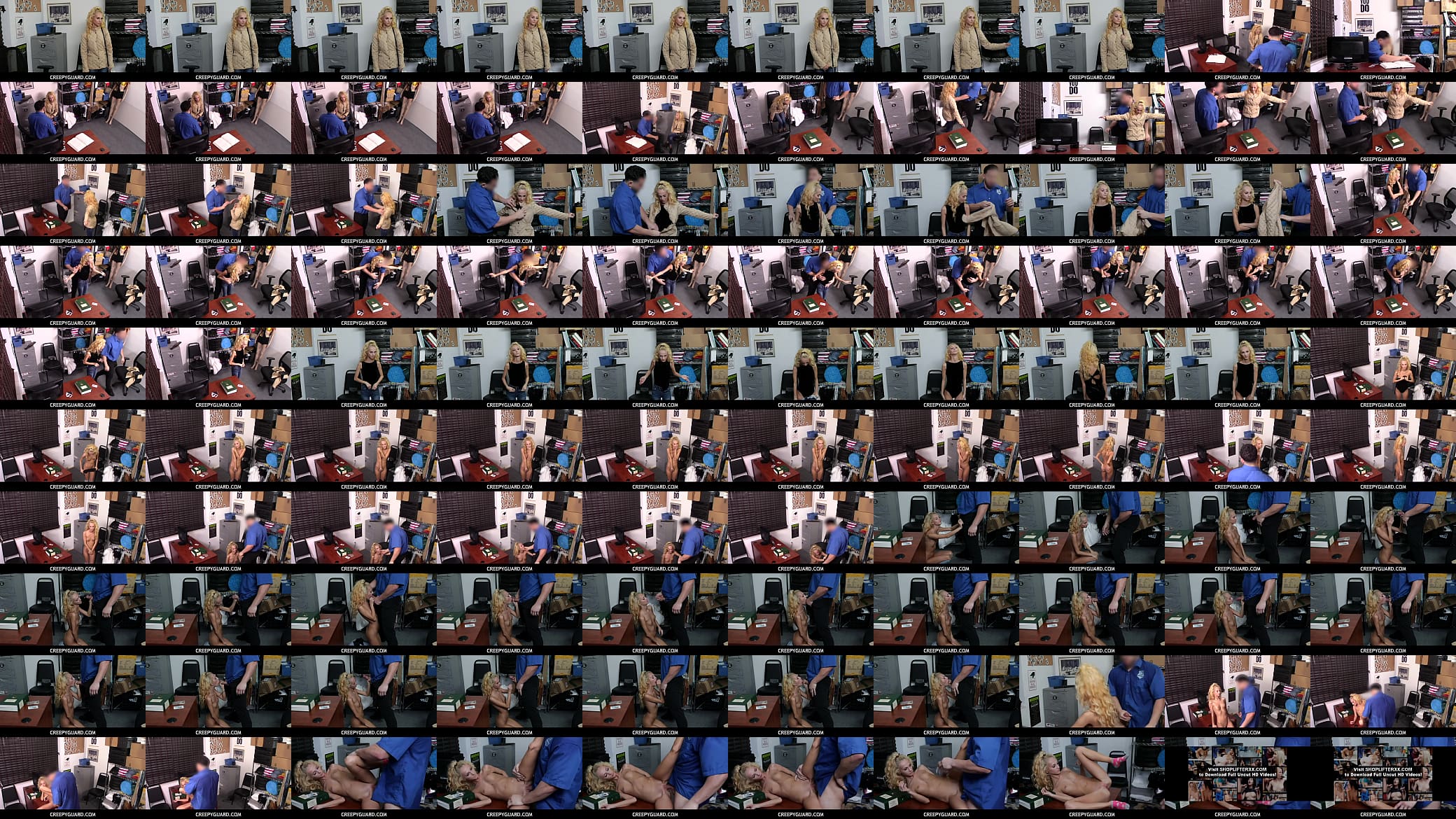 CreepyGuard  - Caught Teen and Fucked Her Before She Was About to Steal - Sadie Hartz 预览图