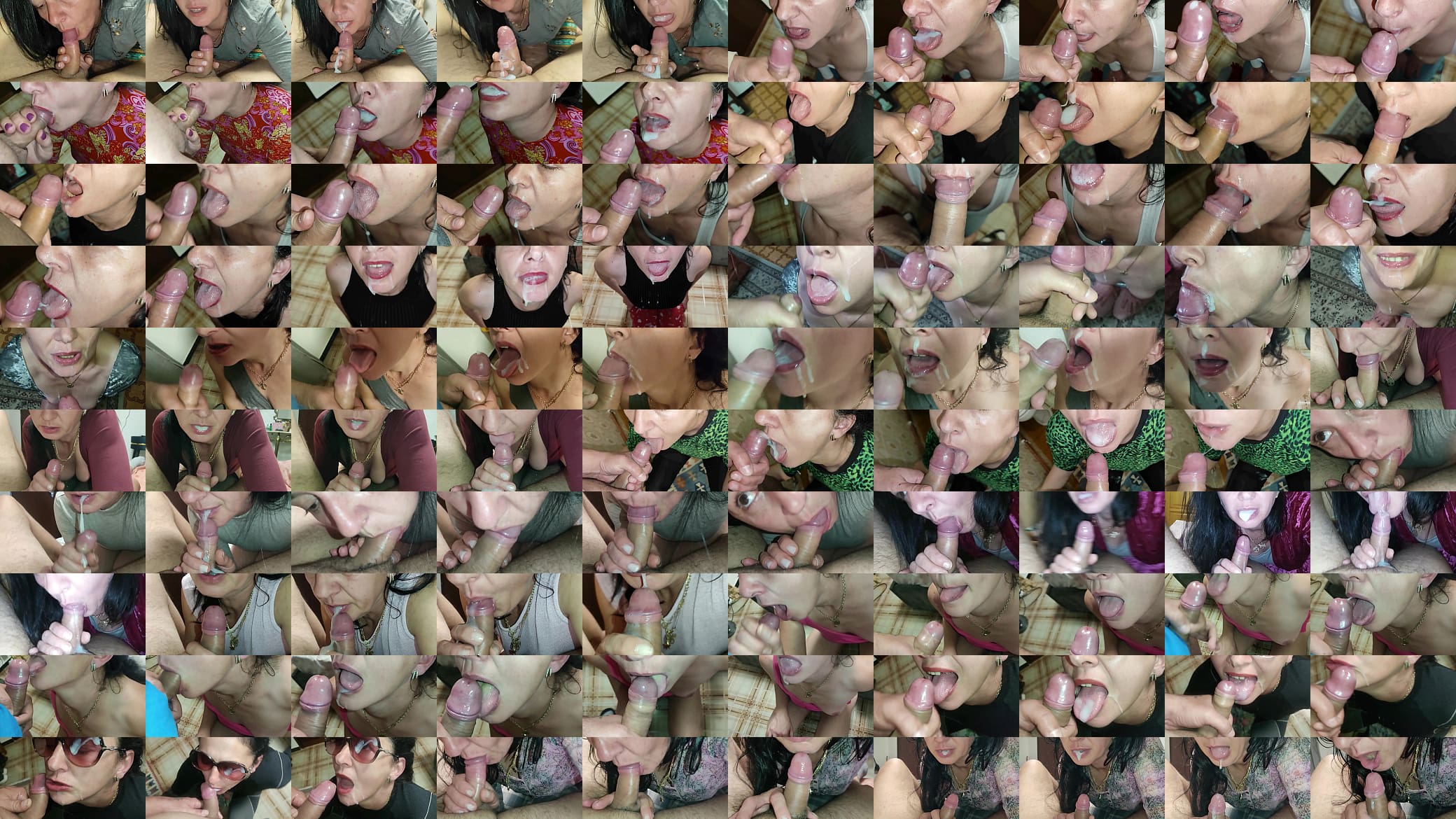 Cum in Mouth Amateur Mature MILF Housewife Compilation 预览图