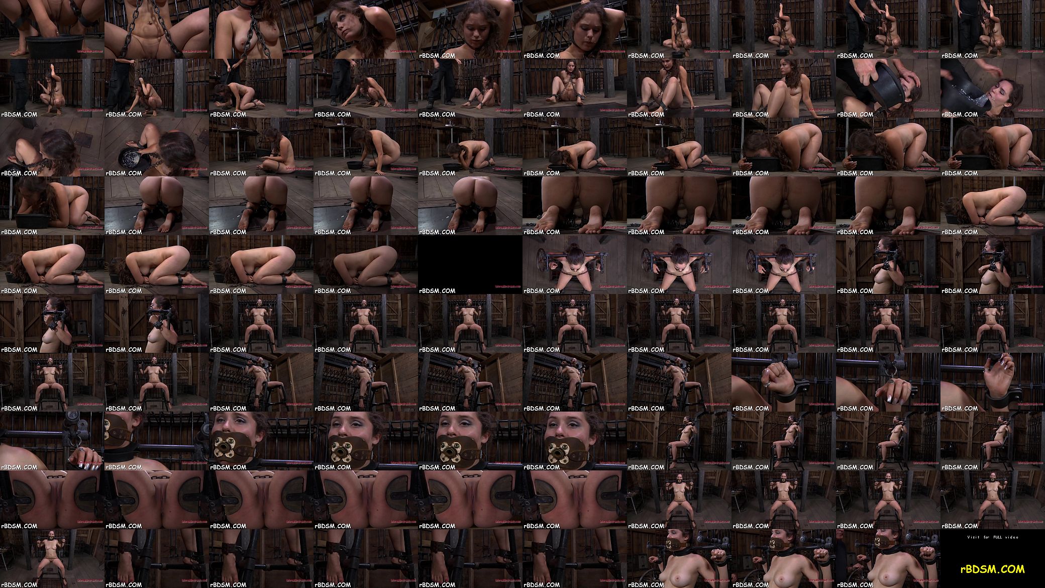 Hotty is caged up with her hawt shaved pussy exposed 预览图