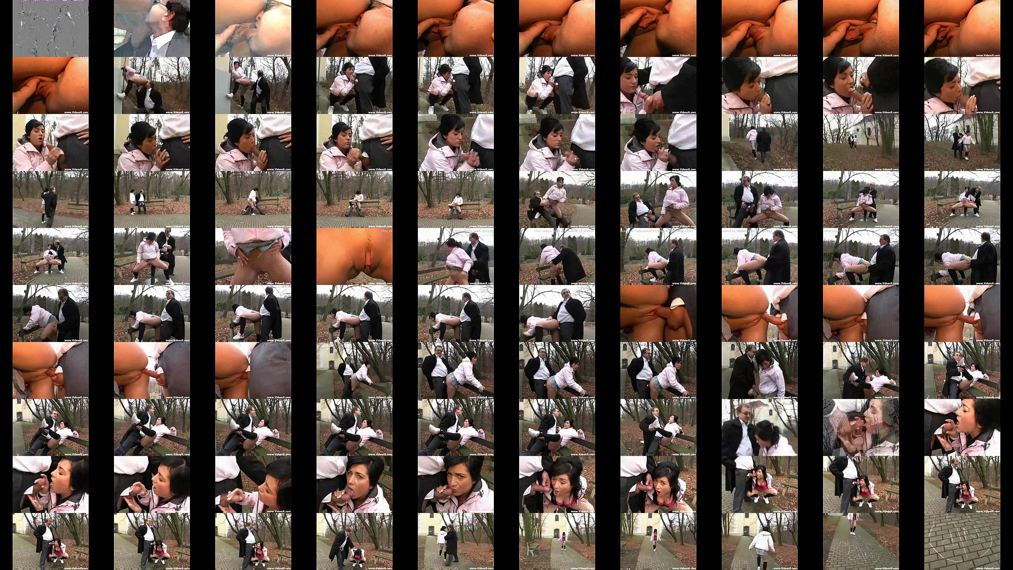 Old man fucks dirty teen girl in the public park 预览图