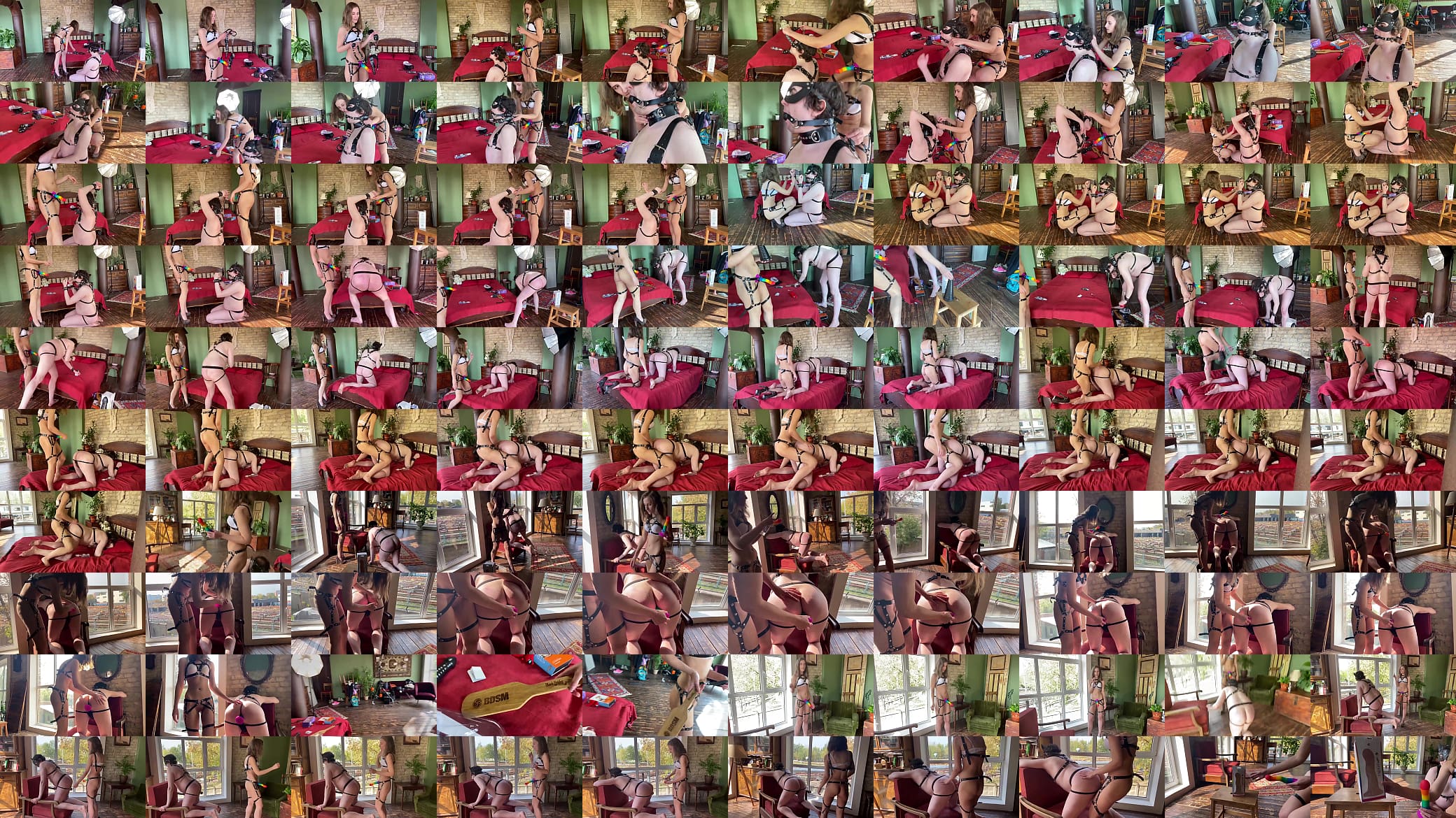 Femdom Anastasia Mistress fucks slave with strap on 预览图