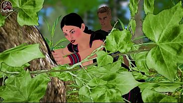 Devar Catches Indian Desi Bhabhi Fucking Her Boyfriend in the Jungle Then She Satisfies Both of Them