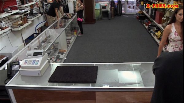 Hot ex dominatrix pawns her pussy and fucked at the pawnshop