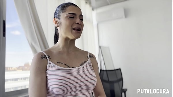 PutaLocura - Voluptuous tattooed Spanish babe Nadja Hot chatting and swallowing Torbe's cum