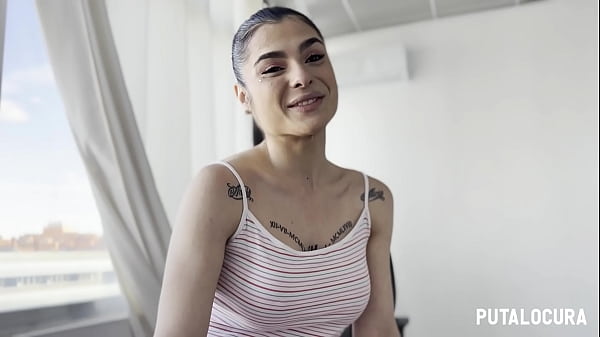 PutaLocura - Voluptuous tattooed Spanish babe Nadja Hot chatting and swallowing Torbe's cum