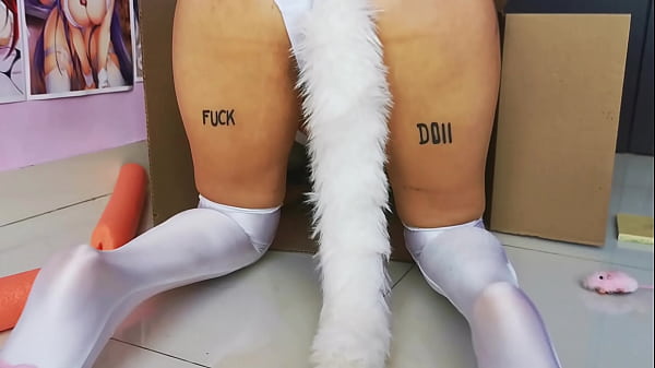 Download Video - Neko pet play fantasy&comma; A esta gatita le gusta la leche en el culo
