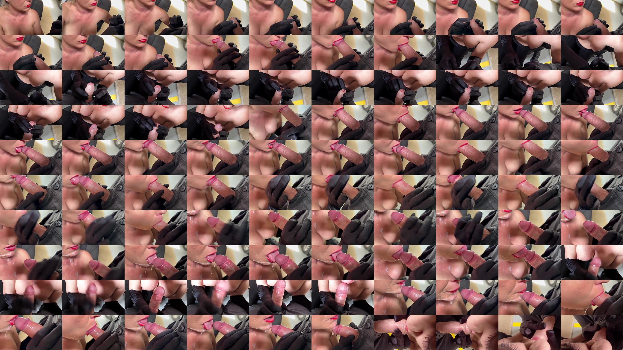 Blow Job and ForeSkin Play with Cum in Mouth and On Tits 预览图