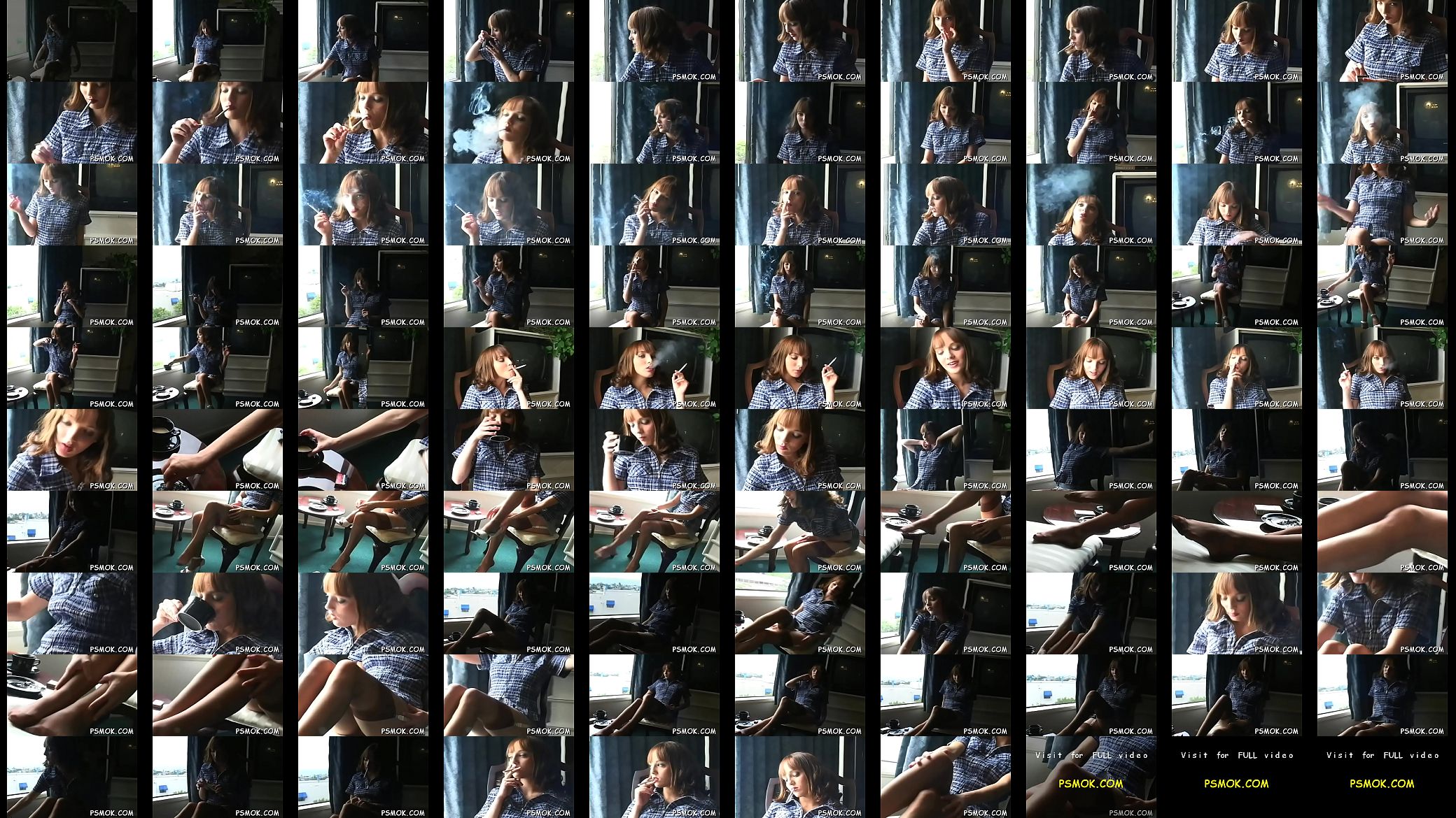 Provacative bitch enjoys some alone time with a cig 预览图