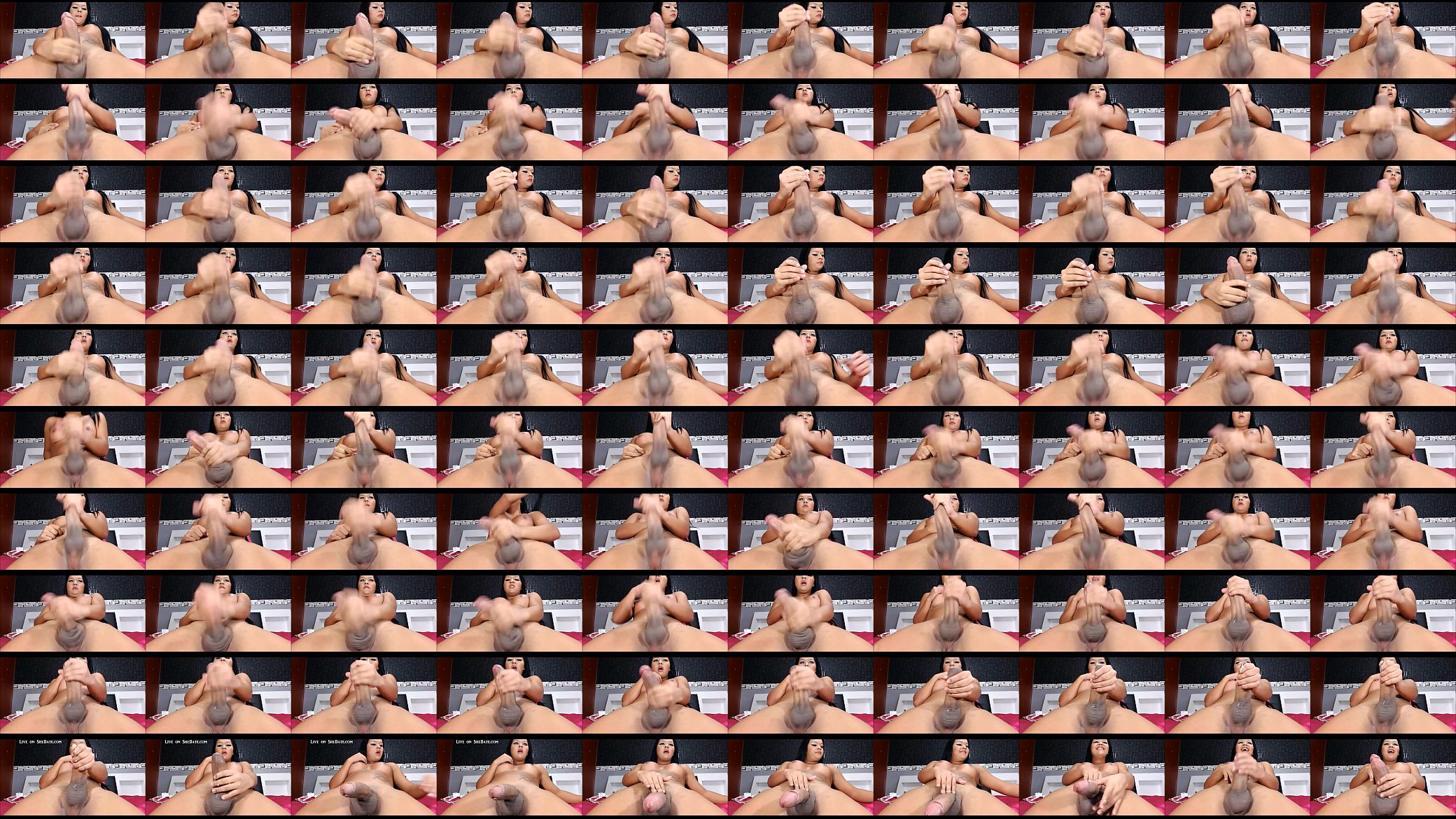 SheMale Makes her big Fat Cock Cum 预览图