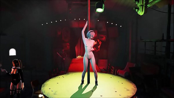 2B Nier Automata pole dance