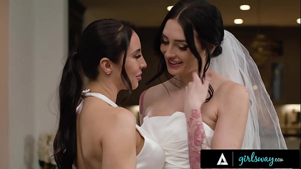 Download Video - GIRLSWAY - Married Beauties Charlotte Sins & Melissa Stratton Reproduce Fantasy Wedding