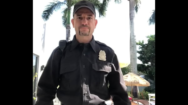 ON SET OF PORNSHOOT DRESSED AS A UNIFORMED POLI...