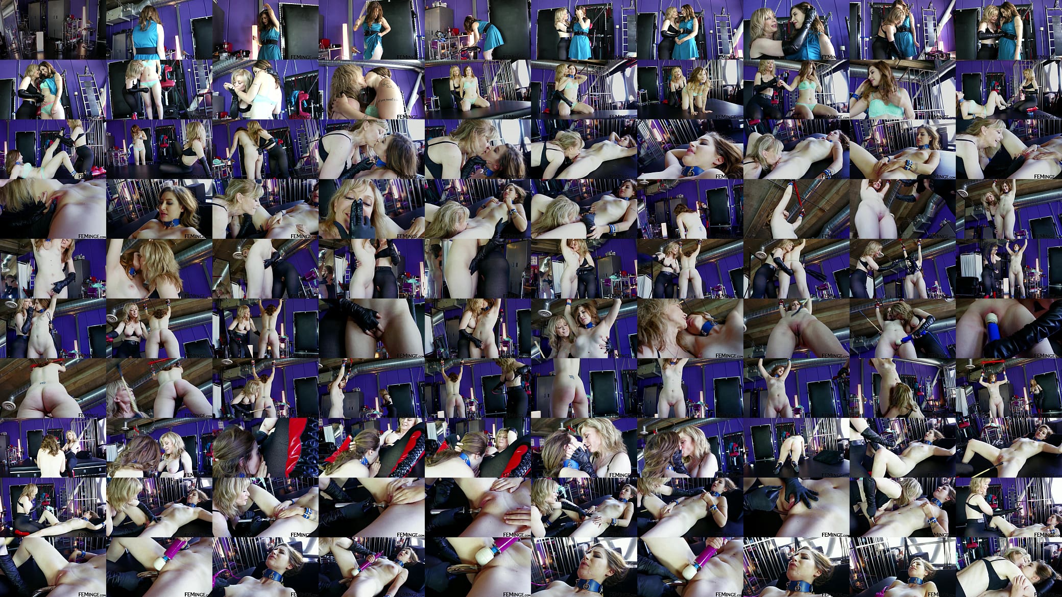 FEMINGE 4K - The Blonde Mistress Is Licking The Lesbian Slave 预览图